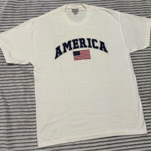 White America Tee with Flag Design